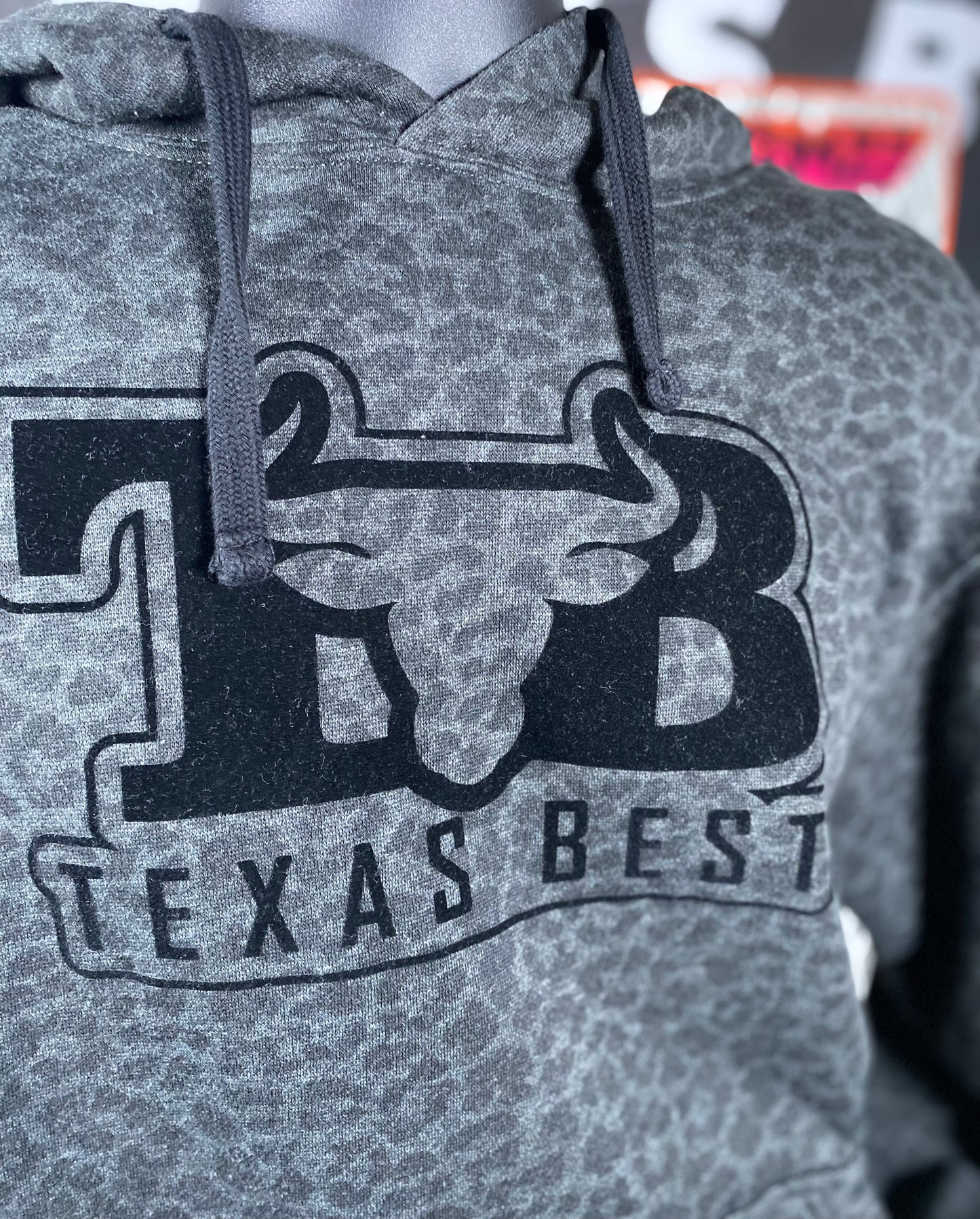 Texas Best Logo Leopard Hoodie
