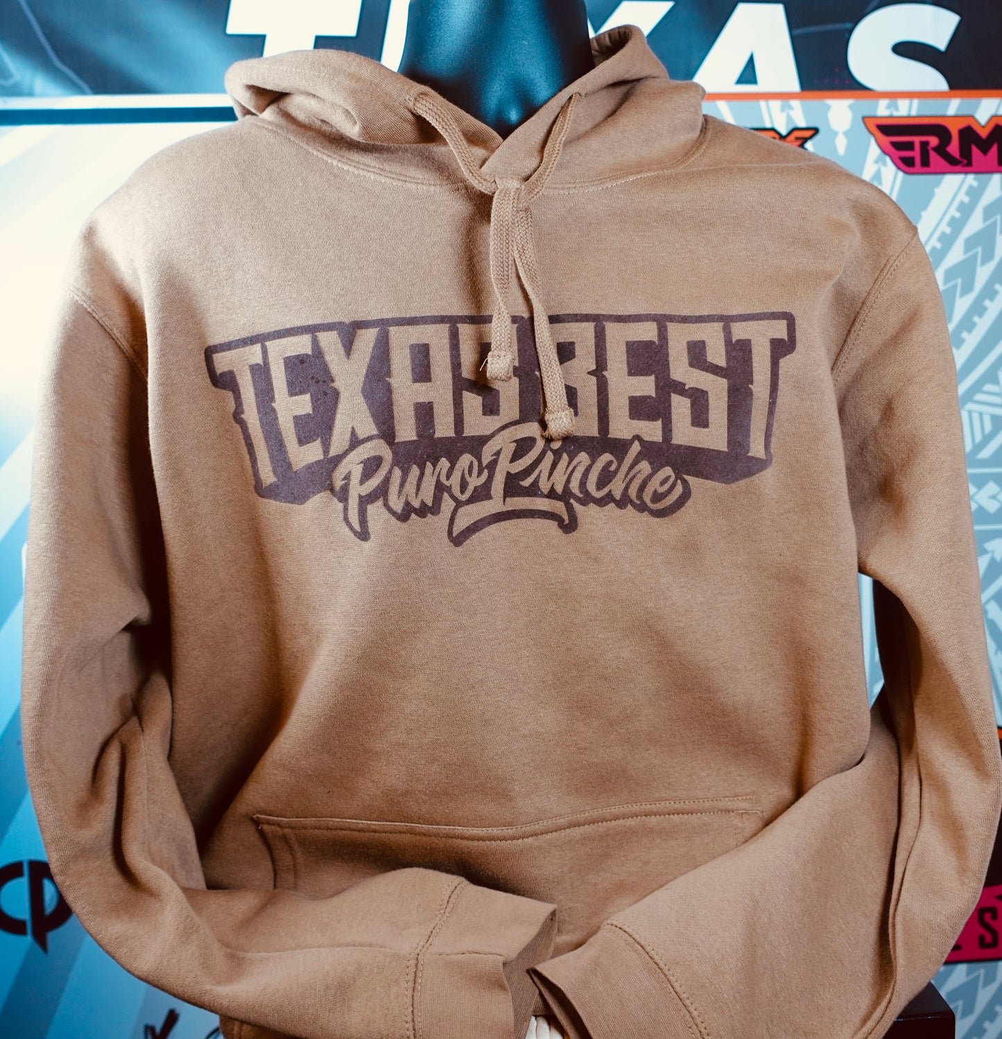 Puro Texas Best Hoodie Brown