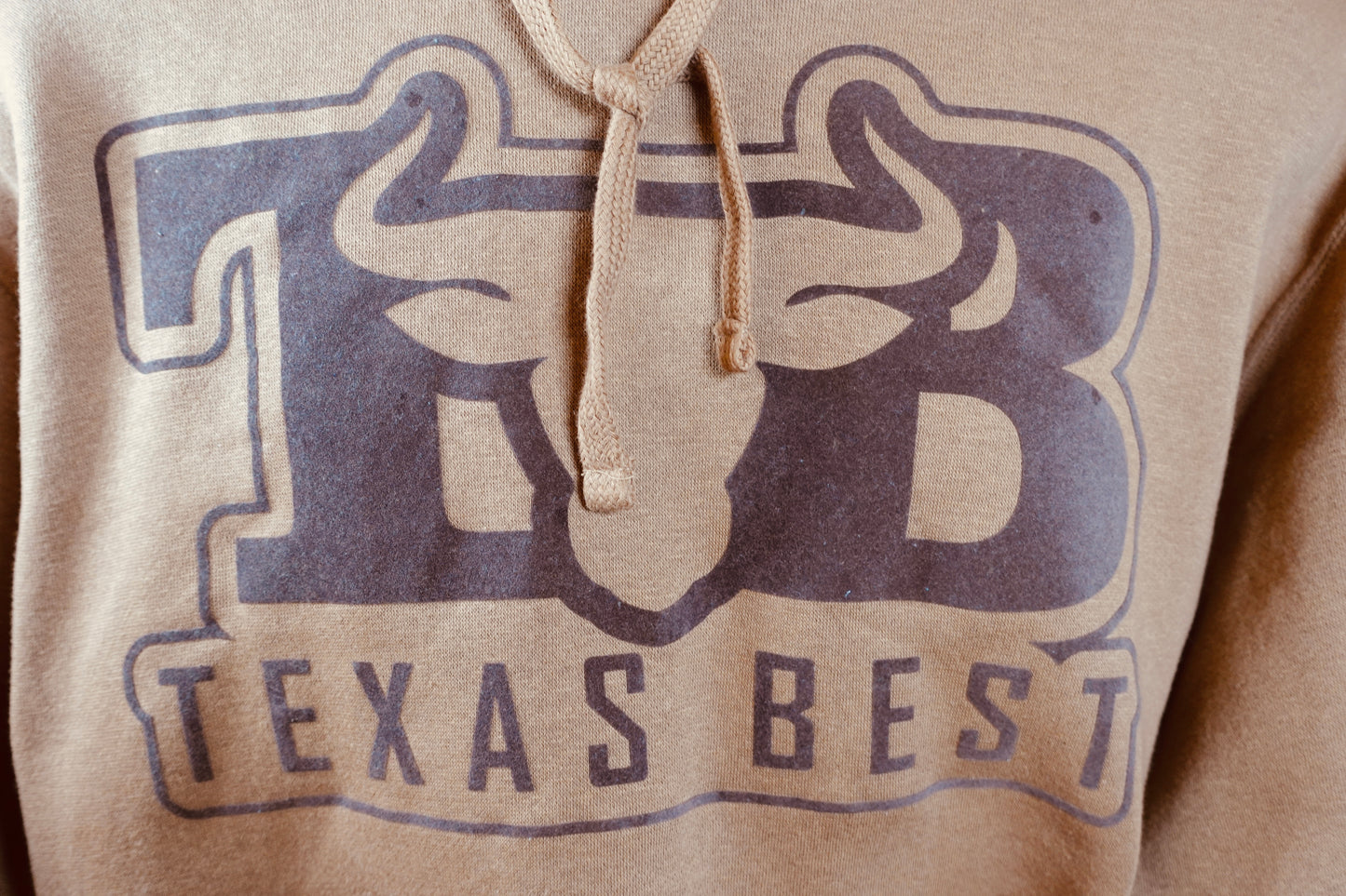 Texas Best logo Hoodie brown